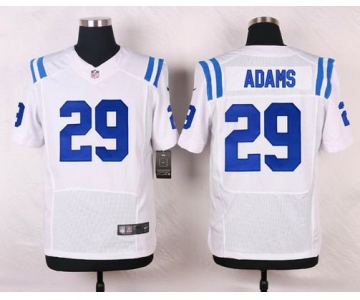 Men's Indianapolis Colts #29 Mike Adams White Road NFL Nike Elite Jersey