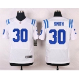 Men's Indianapolis Colts #30 D'Joun Smith White Road NFL Nike Elite Jersey