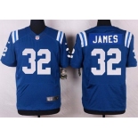 Men's Indianapolis Colts #32 Edgerrin James Royal Blue Retired Player NFL Nike Elite Jersey