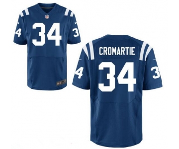 Men's Indianapolis Colts #34 Antonio Cromartie Royal Blue Team Color Stitched NFL Nike Elite Jersey