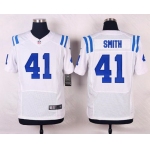 Men's Indianapolis Colts #41 Robert Smith White Road NFL Nike Elite Jersey