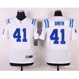 Men's Indianapolis Colts #41 Robert Smith White Road NFL Nike Elite Jersey