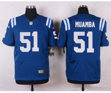 Men's Indianapolis Colts #51 Henoc Muamba Royal Blue Team Color NFL Nike Elite Jersey