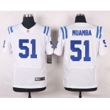 Men's Indianapolis Colts #51 Henoc Muamba White Road NFL Nike Elite Jersey