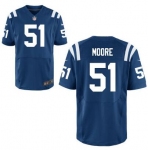 Men's Indianapolis Colts #51 Sio Moore Royal Blue Team Color NFL Nike Elite Jersey