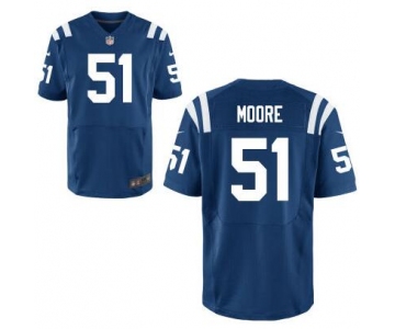 Men's Indianapolis Colts #51 Sio Moore Royal Blue Team Color NFL Nike Elite Jersey