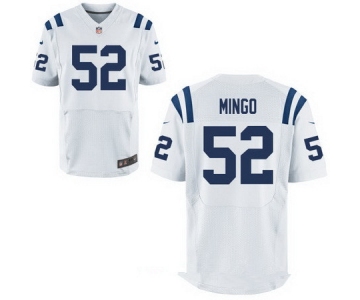 Men's Indianapolis Colts #52 Barkevious Mingo White Road Stitched NFL Nike Elite Jersey