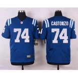 Men's Indianapolis Colts #74 Anthony Castonzo Royal Blue Team Color NFL Nike Elite Jersey