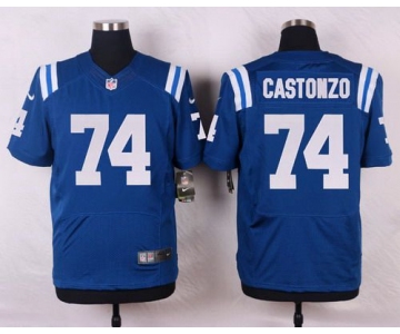 Men's Indianapolis Colts #74 Anthony Castonzo Royal Blue Team Color NFL Nike Elite Jersey