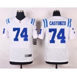Men's Indianapolis Colts #74 Anthony Castonzo White Road NFL Nike Elite Jersey