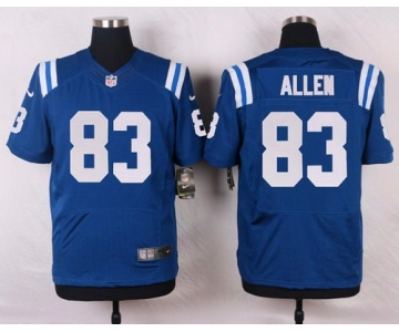 Men's Indianapolis Colts #83 Dwayne Allen Royal Blue Team Color NFL Nike Elite Jersey