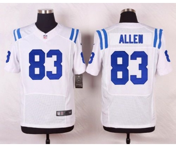 Men's Indianapolis Colts #83 Dwayne Allen White Road NFL Nike Elite Jersey