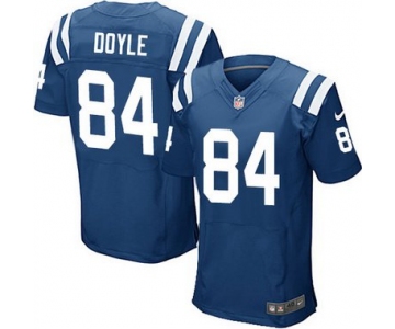 Men's Indianapolis Colts #84 Jack Doyle Royal Blue Team Color NFL Nike Elite Jersey