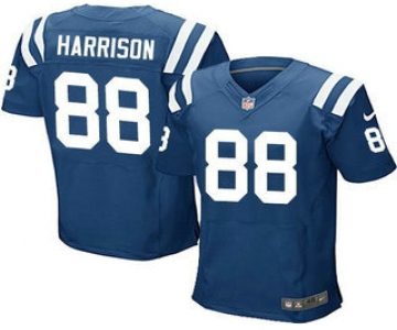 Men's Indianapolis Colts #88 Marvin Harrison Royal Blue Team Color NFL Nike Elite Jersey
