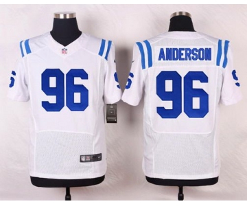 Men's Indianapolis Colts #96 Henry Anderson White Road NFL Nike Elite Jersey