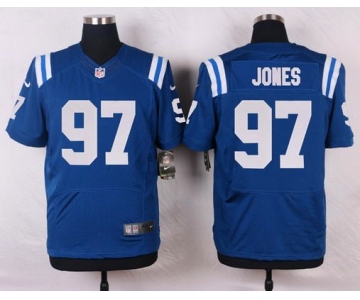 Men's Indianapolis Colts #97 Arthur Jones Royal Blue Team Color NFL Nike Elite Jersey