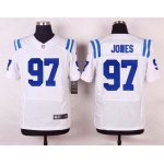 Men's Indianapolis Colts #97 Arthur Jones White Road NFL Nike Elite Jersey