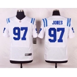 Men's Indianapolis Colts #97 Arthur Jones White Road NFL Nike Elite Jersey