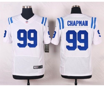 Men's Indianapolis Colts #99 Josh Chapman White Road NFL Nike Elite Jersey