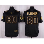 Nike Colts #80 Coby Fleener Black Men's Stitched NFL Elite Pro Line Gold Collection Jersey