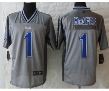 Nike Indianapolis Colts #1 Pat McAfee 2013 Gray Vapor Elite Jersey