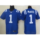 Nike Indianapolis Colts #1 Pat McAfee Blue Elite Jersey