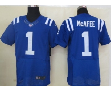 Nike Indianapolis Colts #1 Pat McAfee Blue Elite Jersey