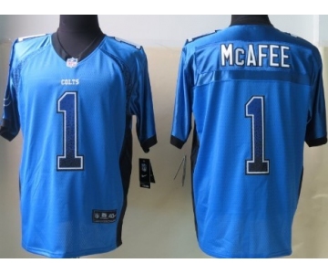 Nike Indianapolis Colts #1 Pat McAfee Drift Fashion Blue Elite Jersey