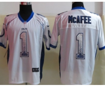 Nike Indianapolis Colts #1 Pat McAfee Drift Fashion White Elite Jersey