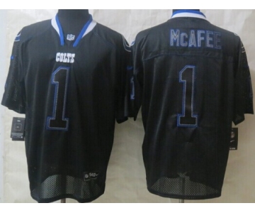 Nike Indianapolis Colts #1 Pat McAfee Lights Out Black Elite Jersey