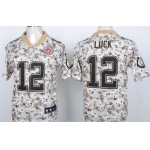 Nike Indianapolis Colts #12 Andrew Luck 2013 USMC Camo Elite Jersey