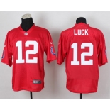 Nike Indianapolis Colts #12 Andrew Luck 2014 QB Red Elite Jersey