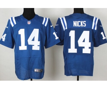 Nike Indianapolis Colts #14 Hakeem Nicks Blue Elite Jersey