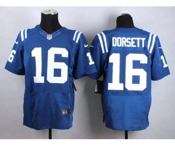 Nike Indianapolis Colts #16 Phillip Dorsett  Blue Elite Jersey