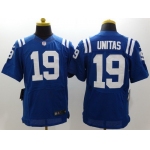 Nike Indianapolis Colts #19 Johnny Unitas Blue Elite Jersey