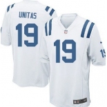 Nike Indianapolis Colts #19 Johnny Unitas White Elite Jersey