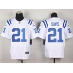 Nike Indianapolis Colts #21 Vontae Davis White Elite Jersey