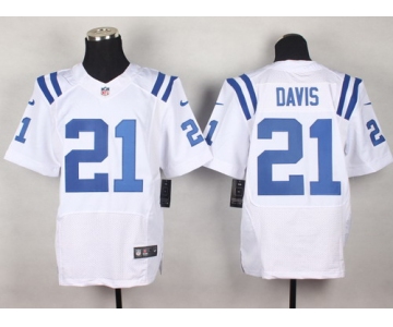 Nike Indianapolis Colts #21 Vontae Davis White Elite Jersey