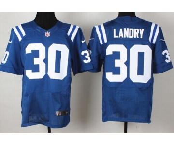 Nike Indianapolis Colts #30 LaRon Landry Blue Elite Jersey