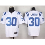 Nike Indianapolis Colts #30 LaRon Landry White Elite Jersey