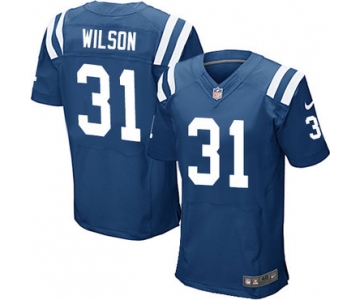 Nike Indianapolis Colts #31 Quincy Wilson Royal Blue Team Color Men's Stitched NFL Elite Jersey