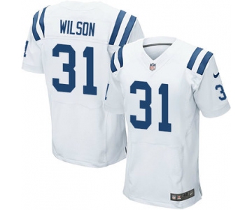 Nike Indianapolis Colts #31 Quincy Wilson White Men's Stitched NFL Elite Jersey