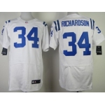 Nike Indianapolis Colts #34 Trent Richardson White Elite Jersey