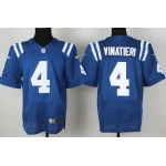 Nike Indianapolis Colts #4 Adam Vinatieri Blue Elite Jersey