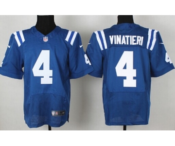 Nike Indianapolis Colts #4 Adam Vinatieri Blue Elite Jersey
