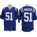 Nike Indianapolis Colts #51 Pat Angerer Blue Elite Jersey