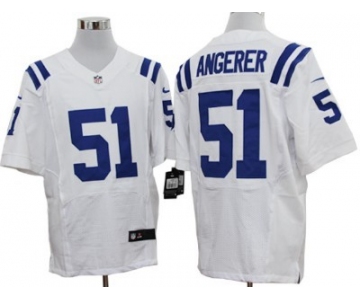 Nike Indianapolis Colts #51 Pat Angerer White Elite Jersey