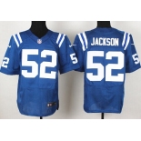 Nike Indianapolis Colts #52 D'Qwell Jackson Blue Elite Jersey