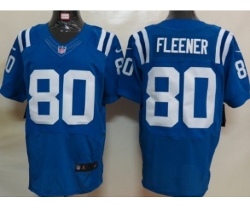 Nike Indianapolis Colts #80 Coby Fleener Blue Elite Jersey