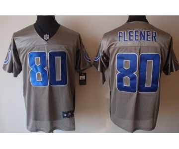 Nike Indianapolis Colts #80 Coby Fleener Gray Shadow Elite Jersey